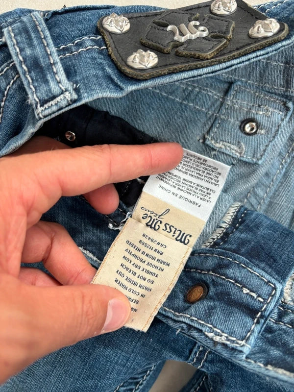 Miss Me Bootcut Jeans Blau · W26