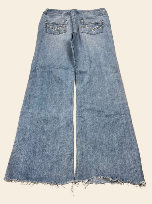 2000s Vintage Mid Waist Flared Jeans · M