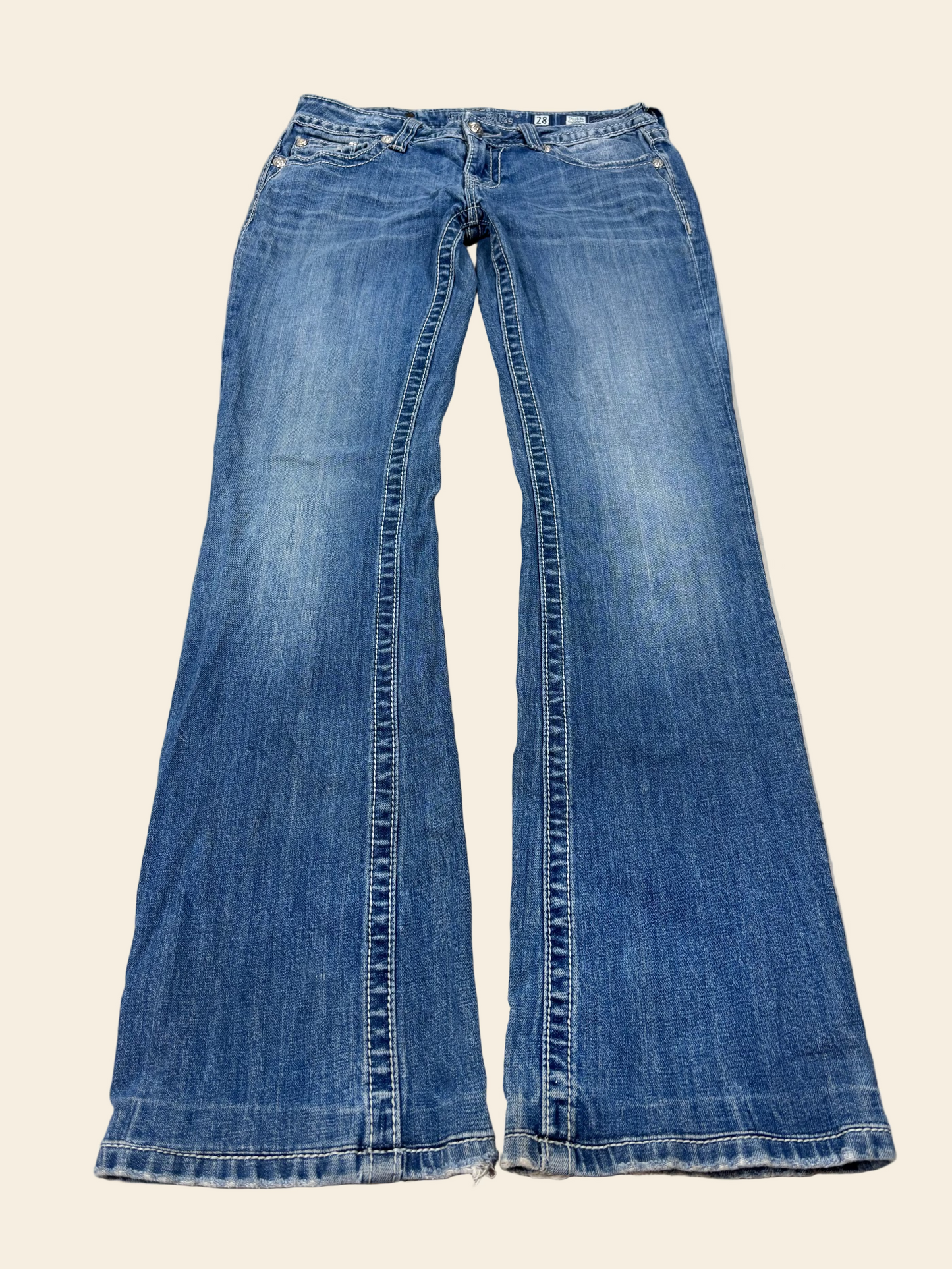 Miss Me Low Waist Flare Bootcut Jeans · W28