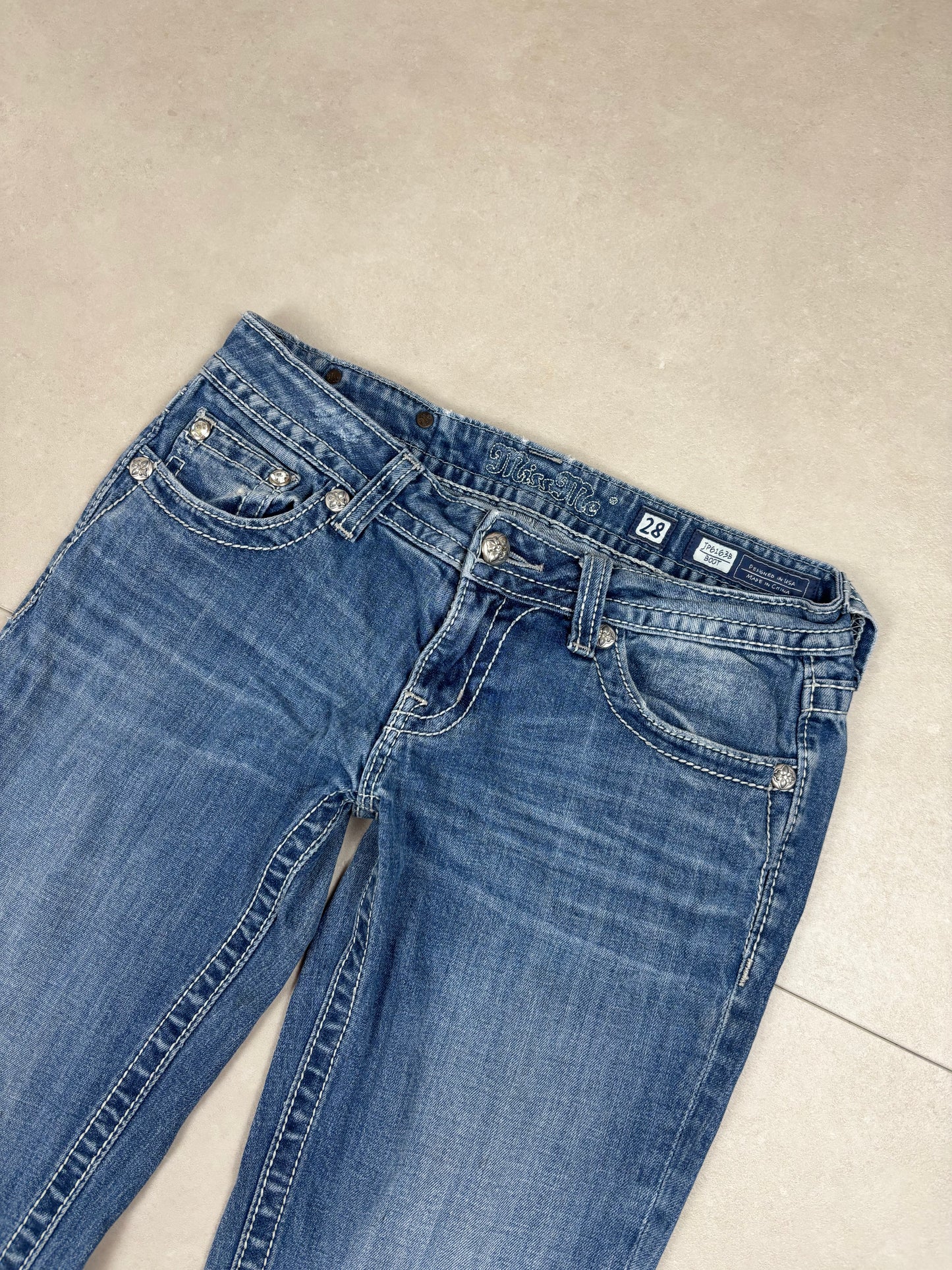 Miss Me Low Waist Flare Bootcut Jeans · W28