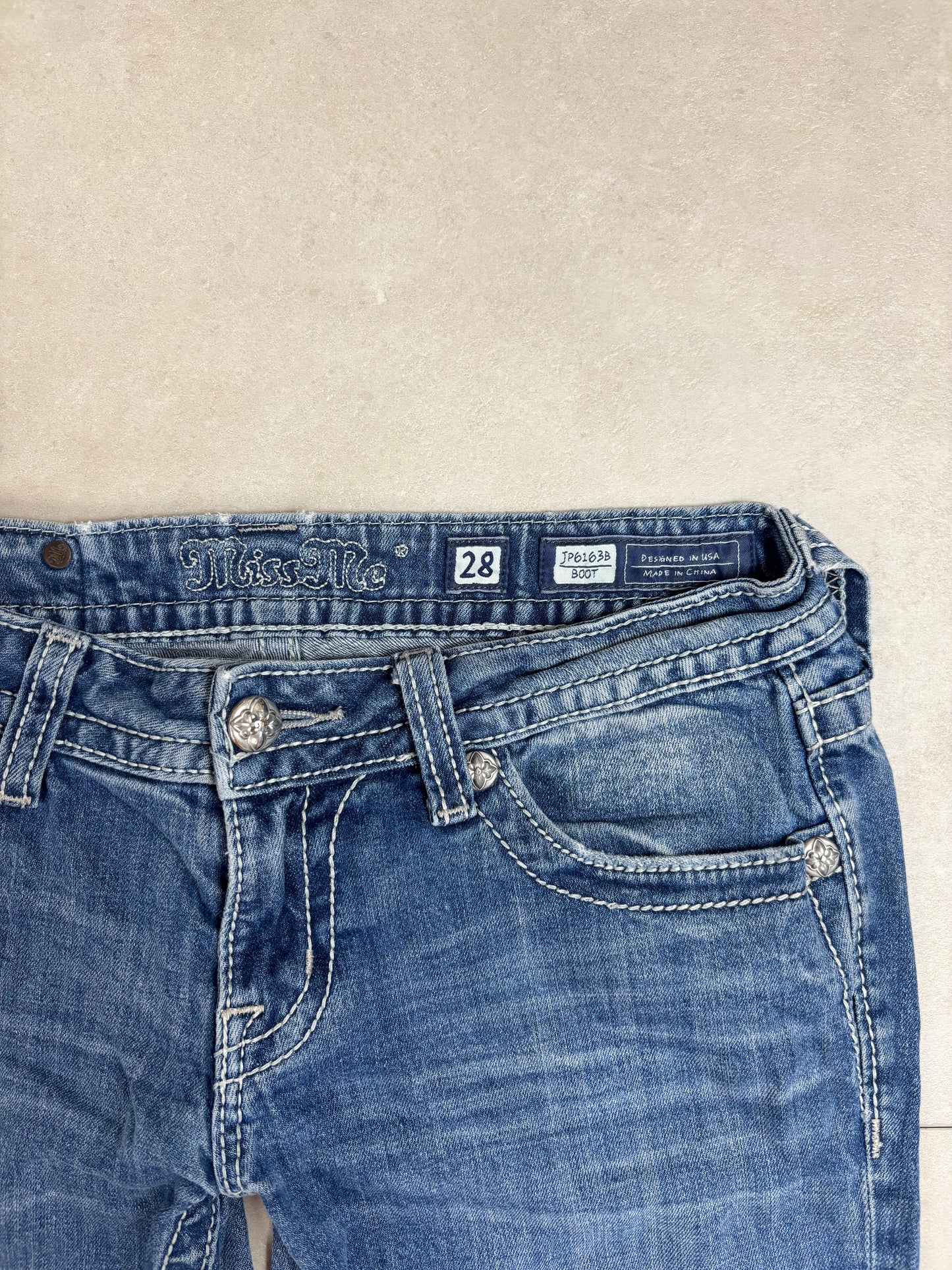 Miss Me Low Waist Flare Bootcut Jeans · W28