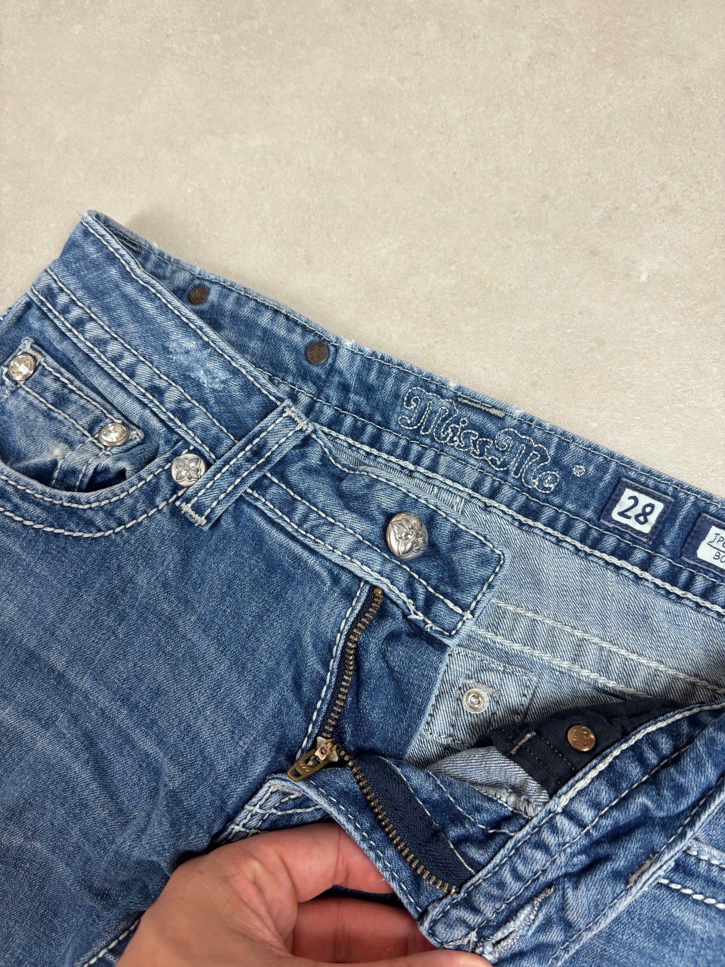 Miss Me Low Waist Flare Bootcut Jeans · W28