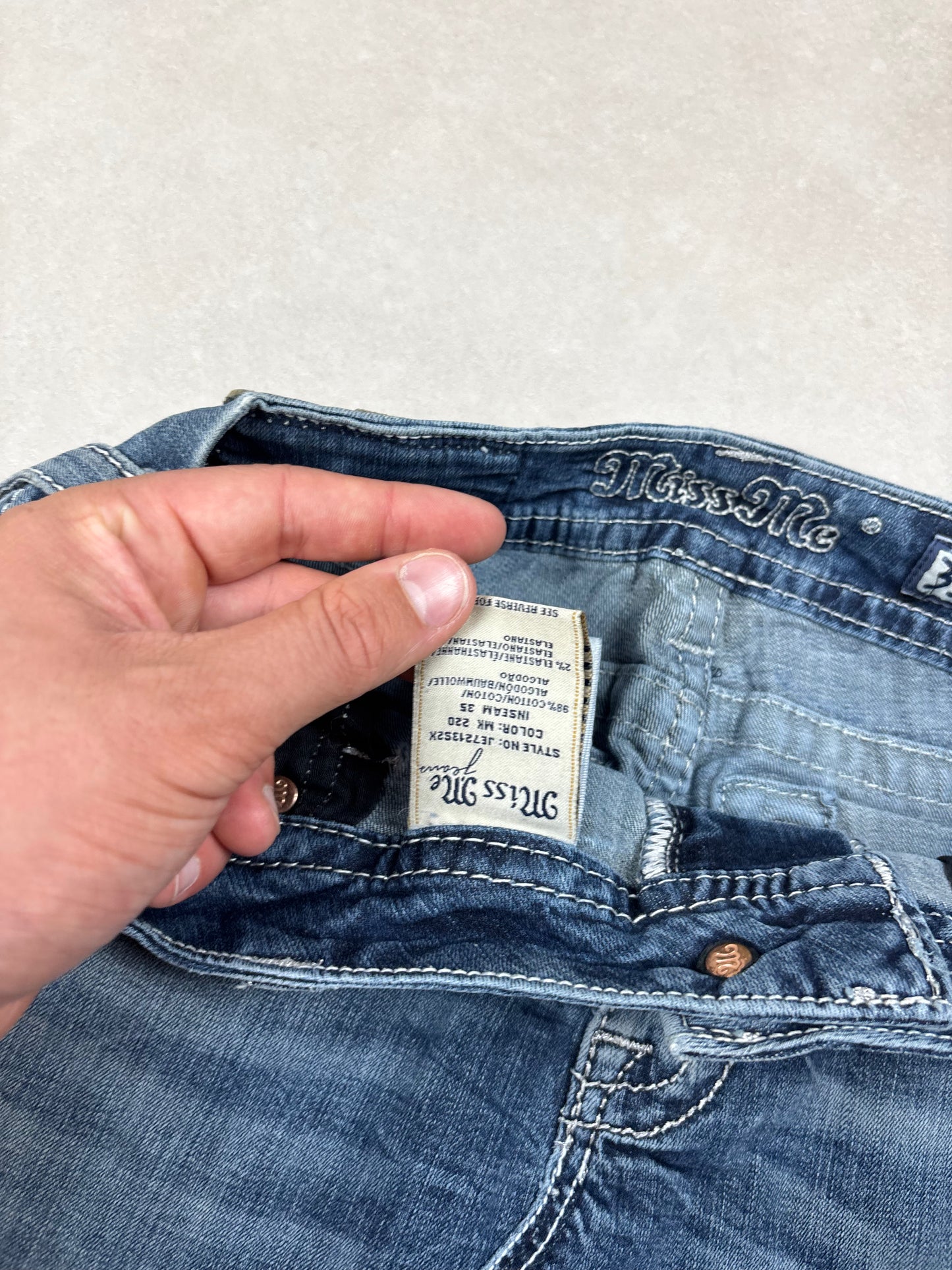 Miss Me Denim Mini Skirt · W31