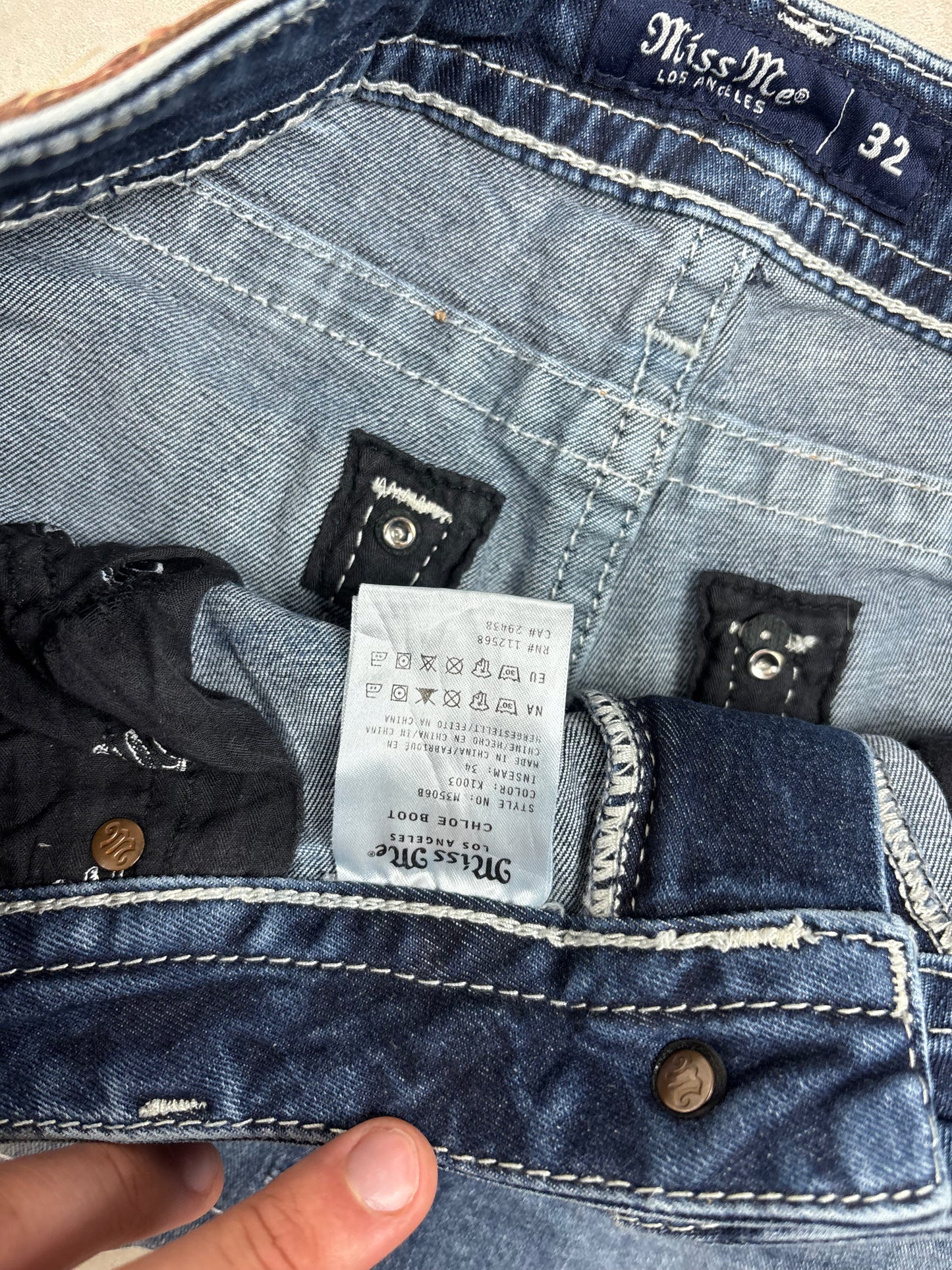 Miss Me Denim Mini Skirt · W32
