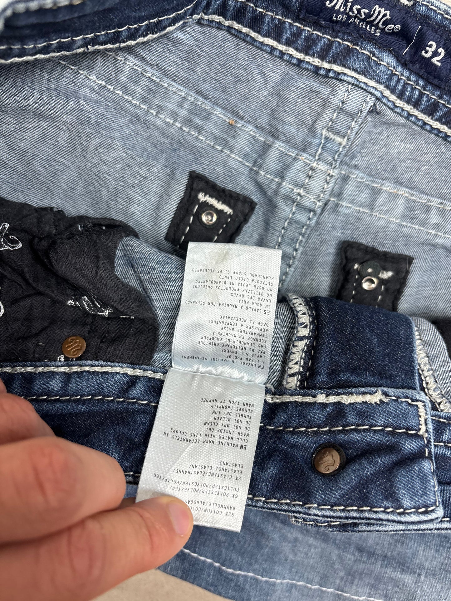 Miss Me Denim Mini Skirt · W32