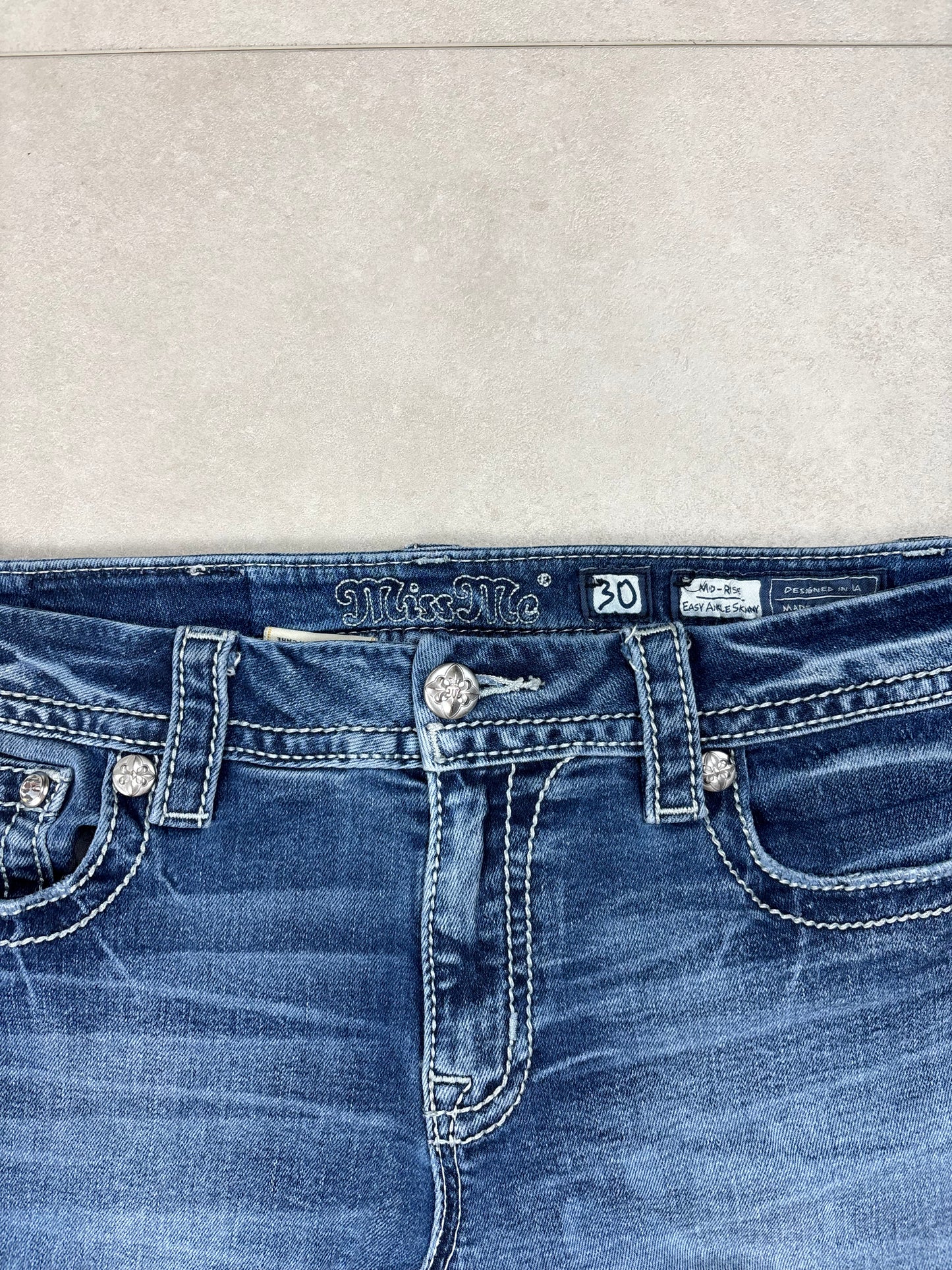 Miss Me Denim Mini Skirt · W30
