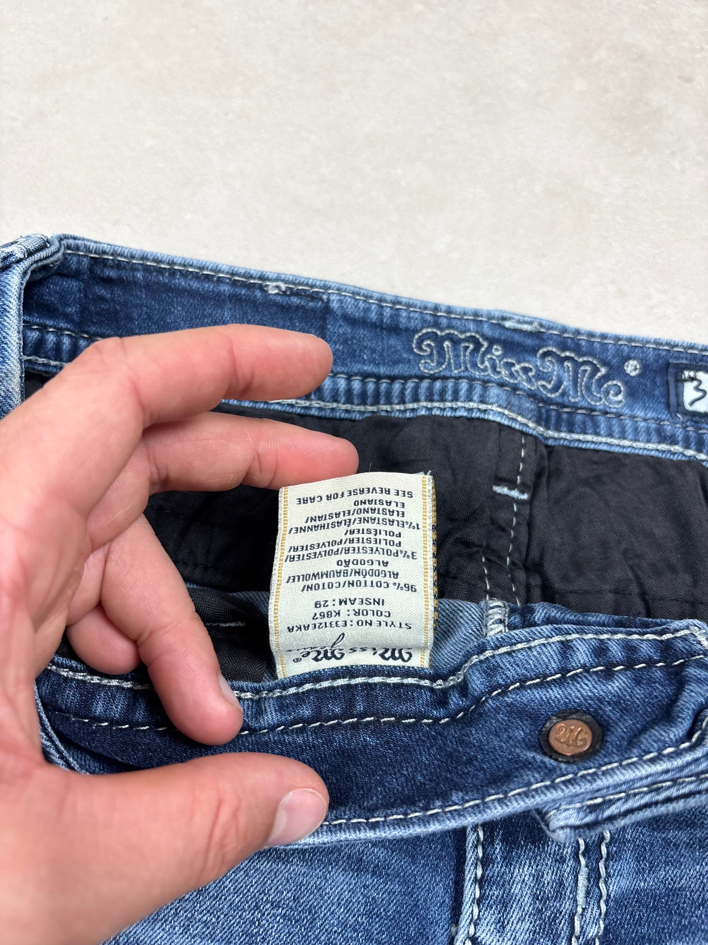 Miss Me Denim Mini Skirt · W30
