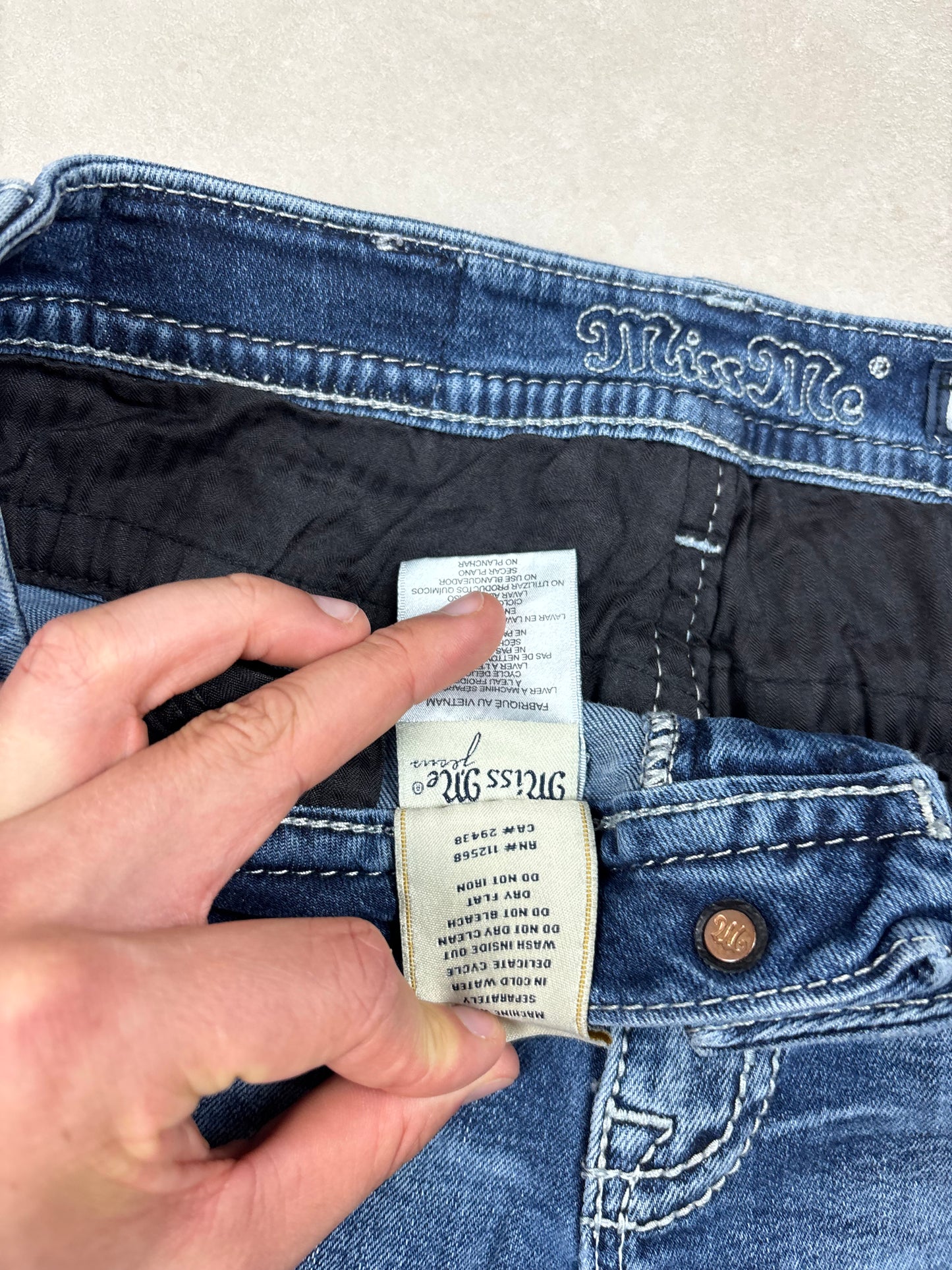 Miss Me Denim Mini Skirt · W30