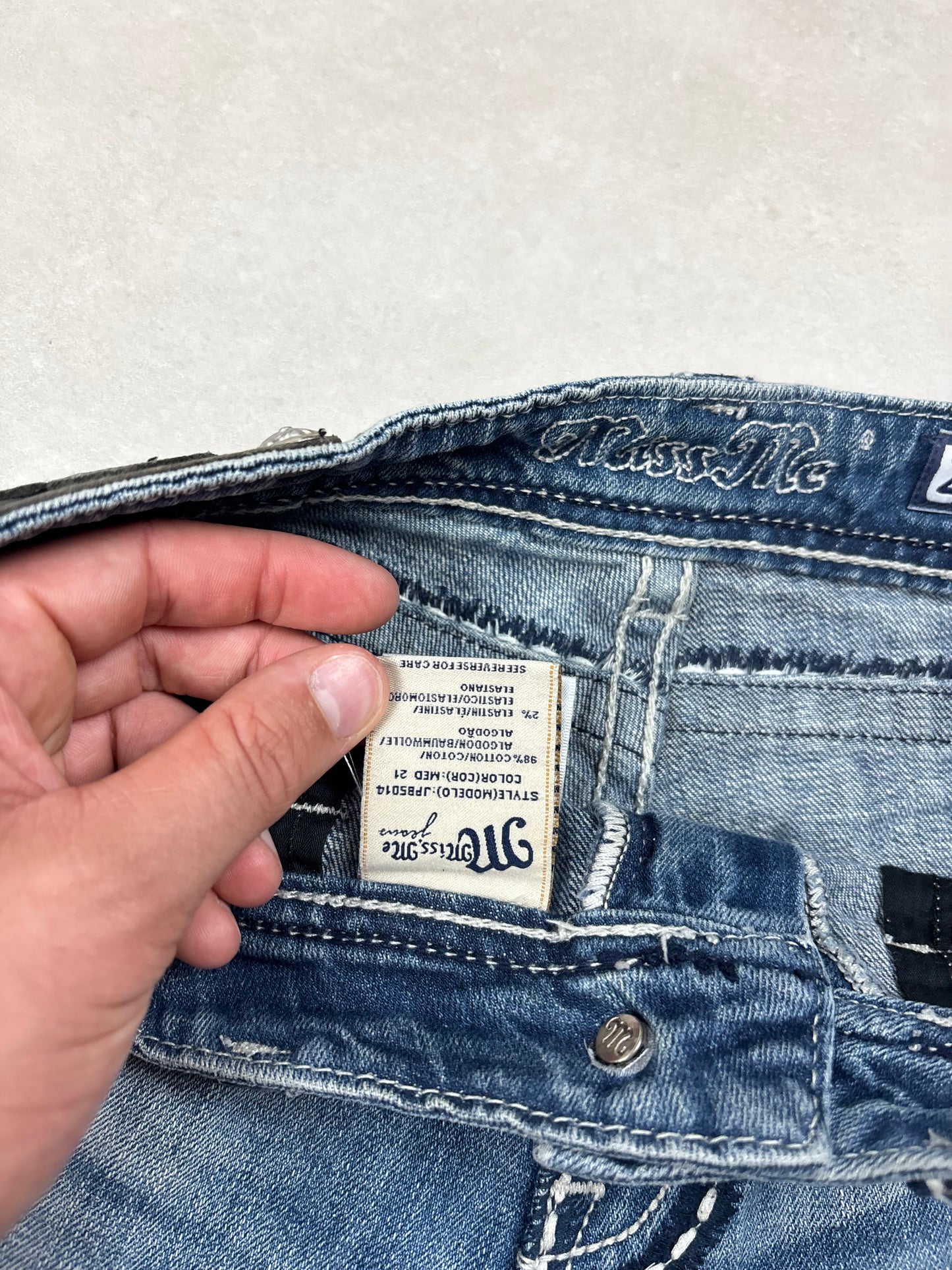 Miss Me Denim Mini Skirt · W27