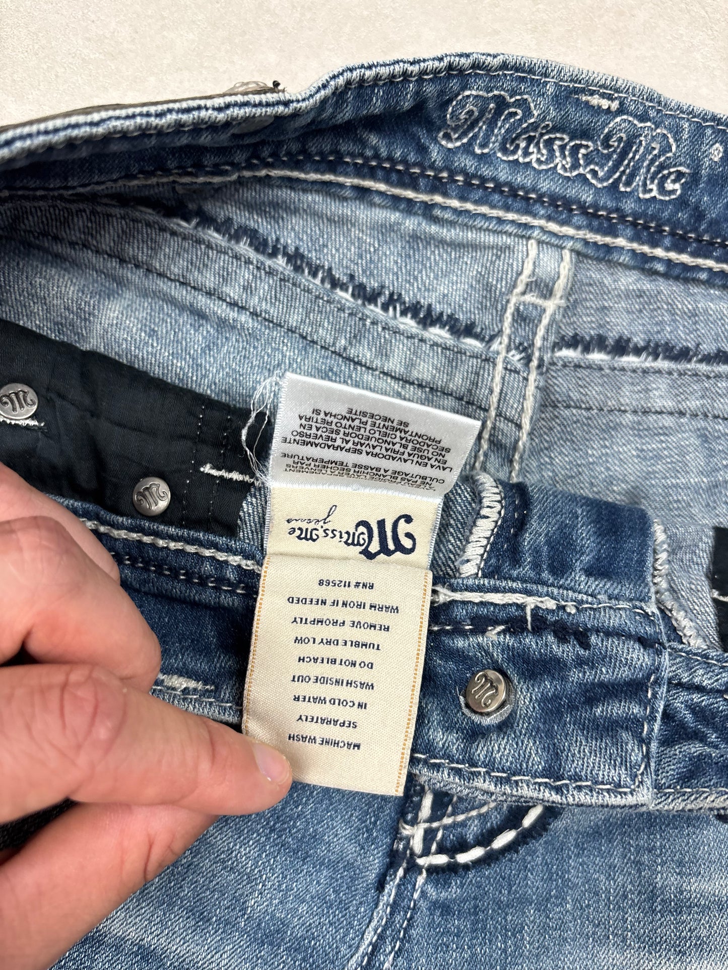 Miss Me Denim Mini Skirt · W27