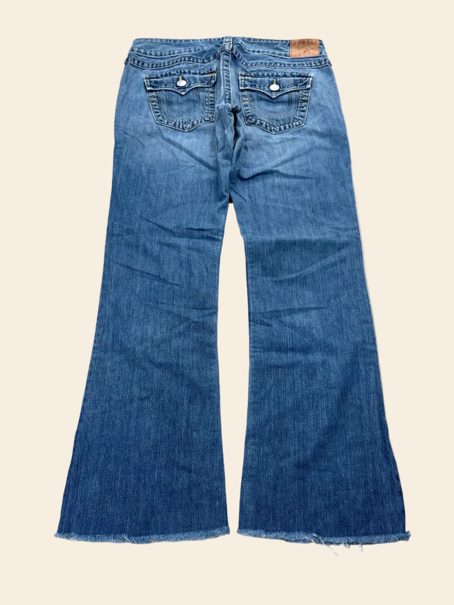 True Religion Low Waist Flare Bootcut Jeans Blau · W31