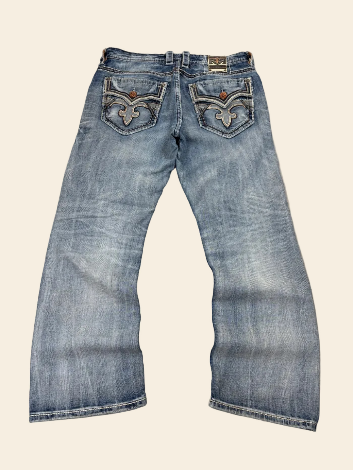 Rock Revival Baggy Bootcut Jeans · W36