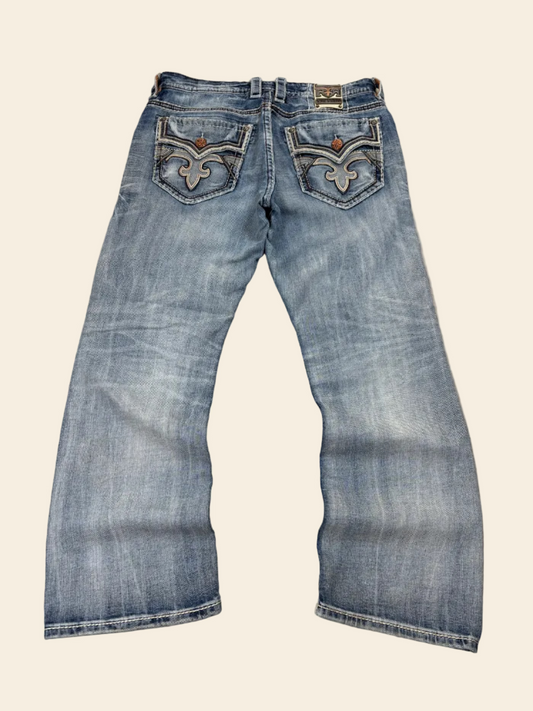 Rock Revival Baggy Bootcut Jeans · W36