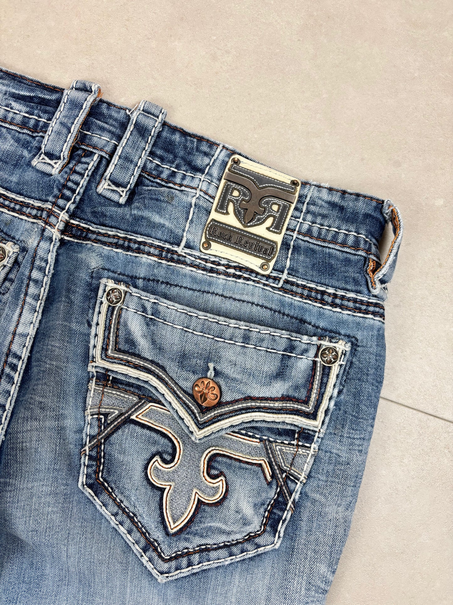 Rock Revival Baggy Bootcut Jeans · W36