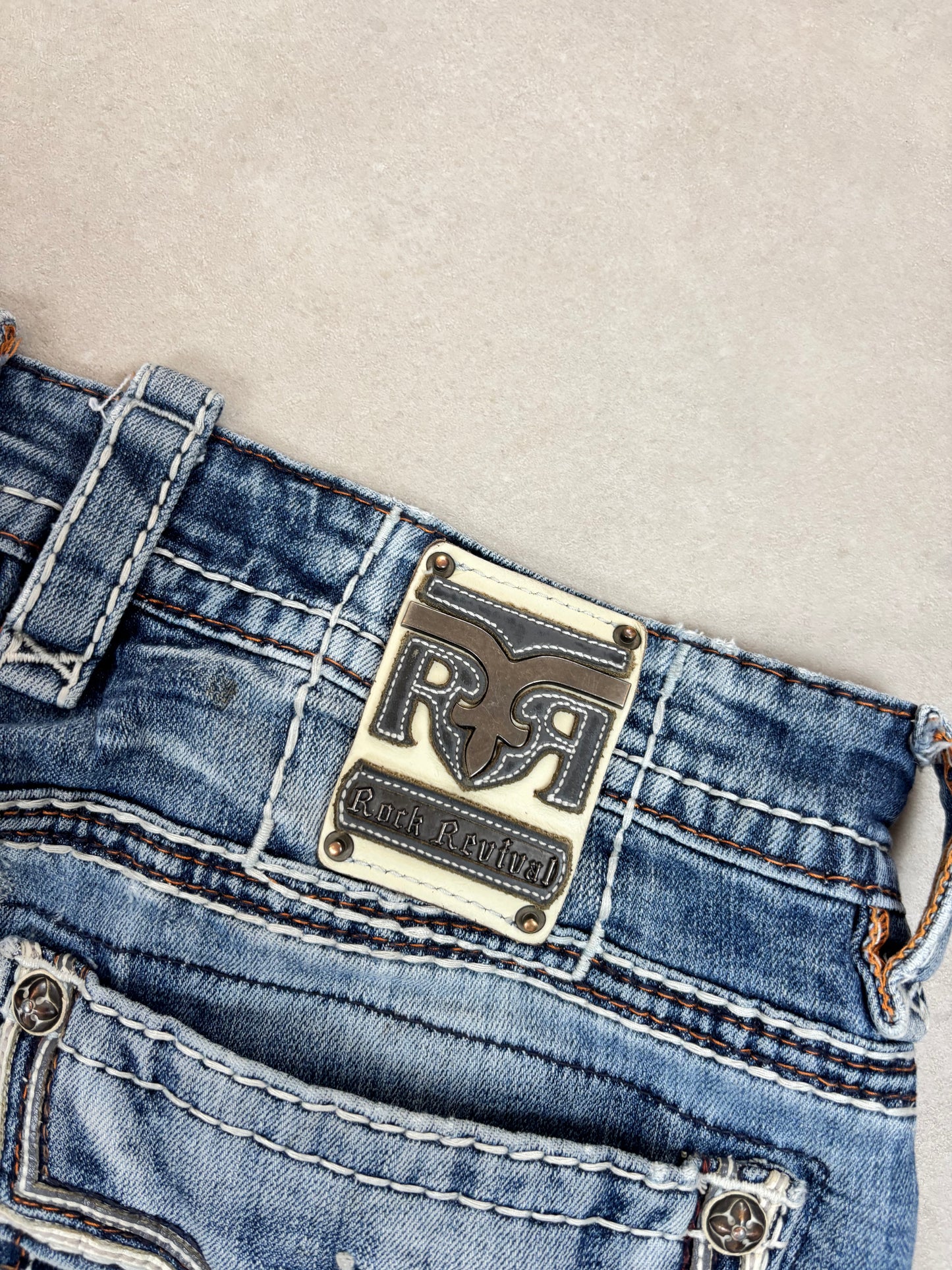 Rock Revival Baggy Bootcut Jeans · W36