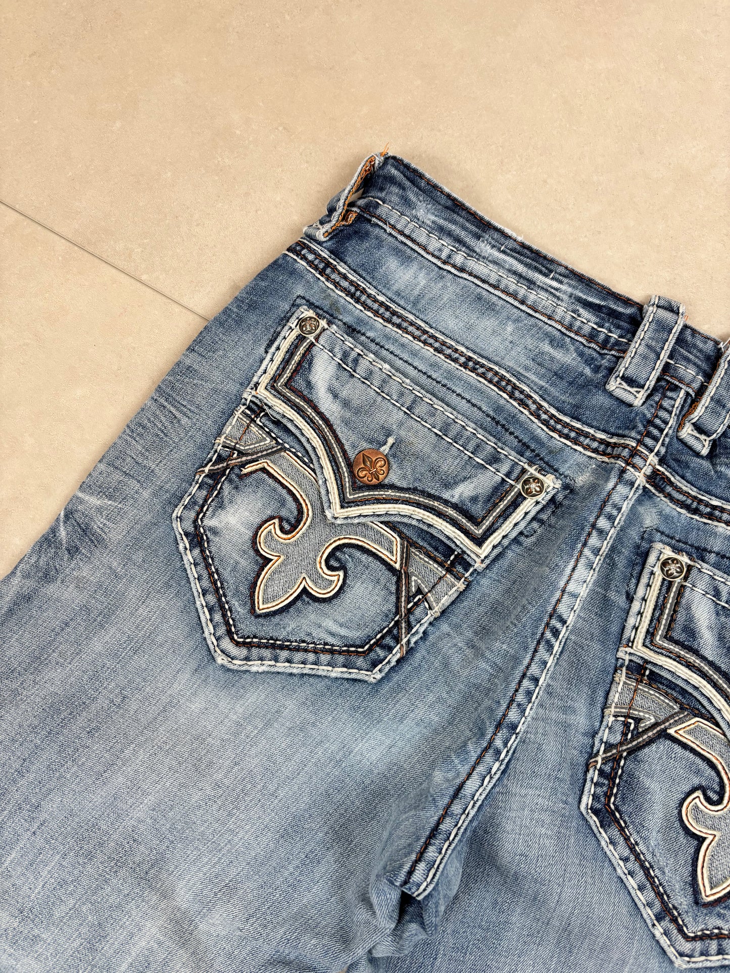 Rock Revival Baggy Bootcut Jeans · W36