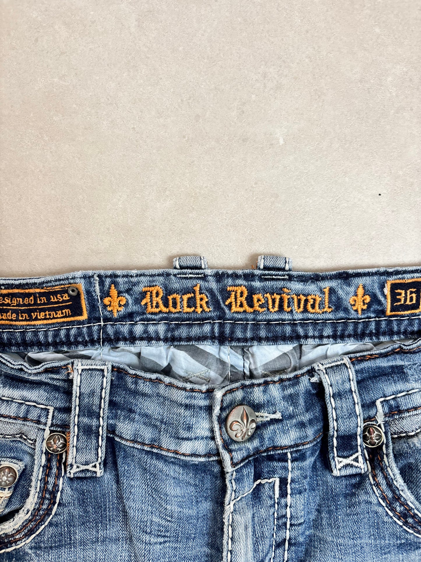 Rock Revival Baggy Bootcut Jeans · W36