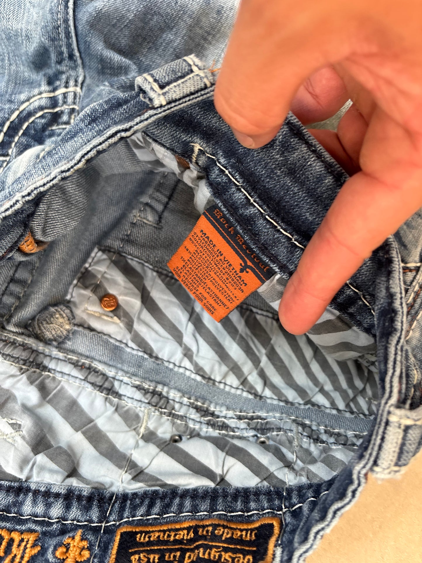 Rock Revival Baggy Bootcut Jeans · W36