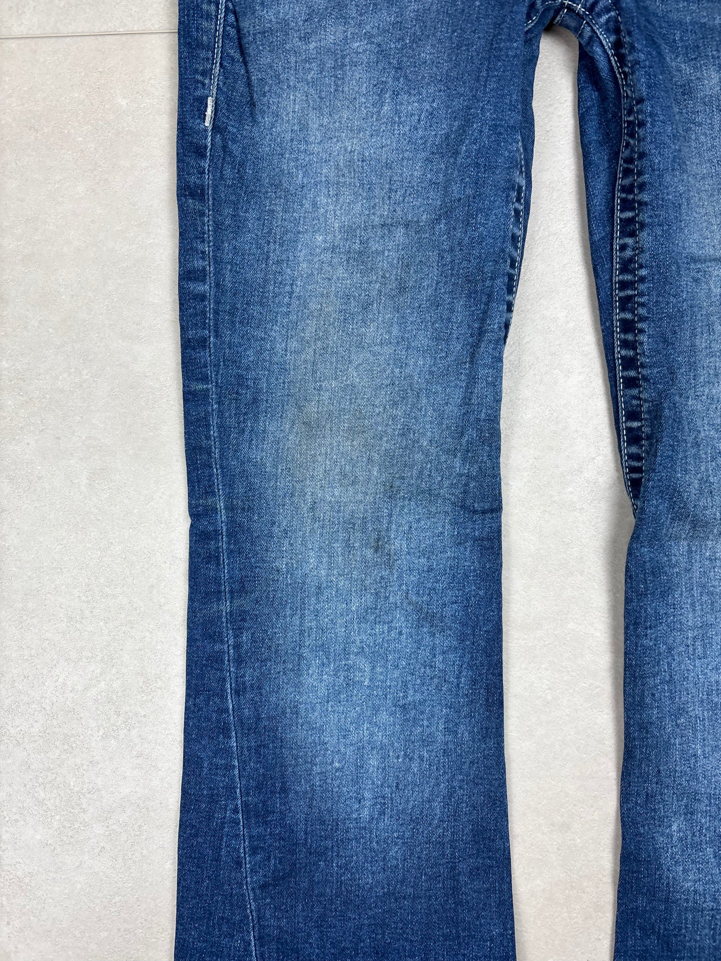 True Religion Mid Waist Flare Bootcut Jeans Blau/Dunkelblau · W28