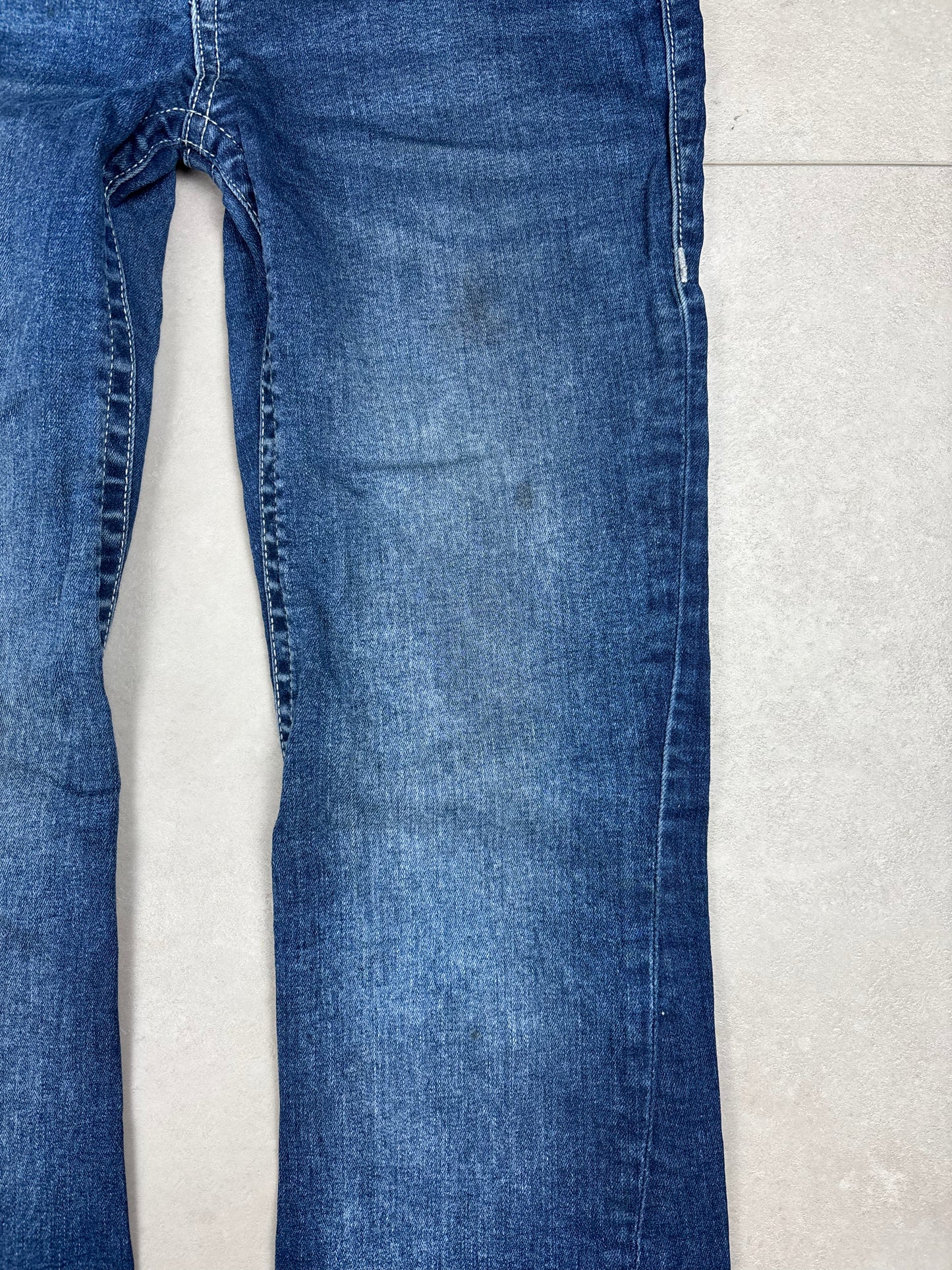 True Religion Mid Waist Flare Bootcut Jeans Blau/Dunkelblau · W28
