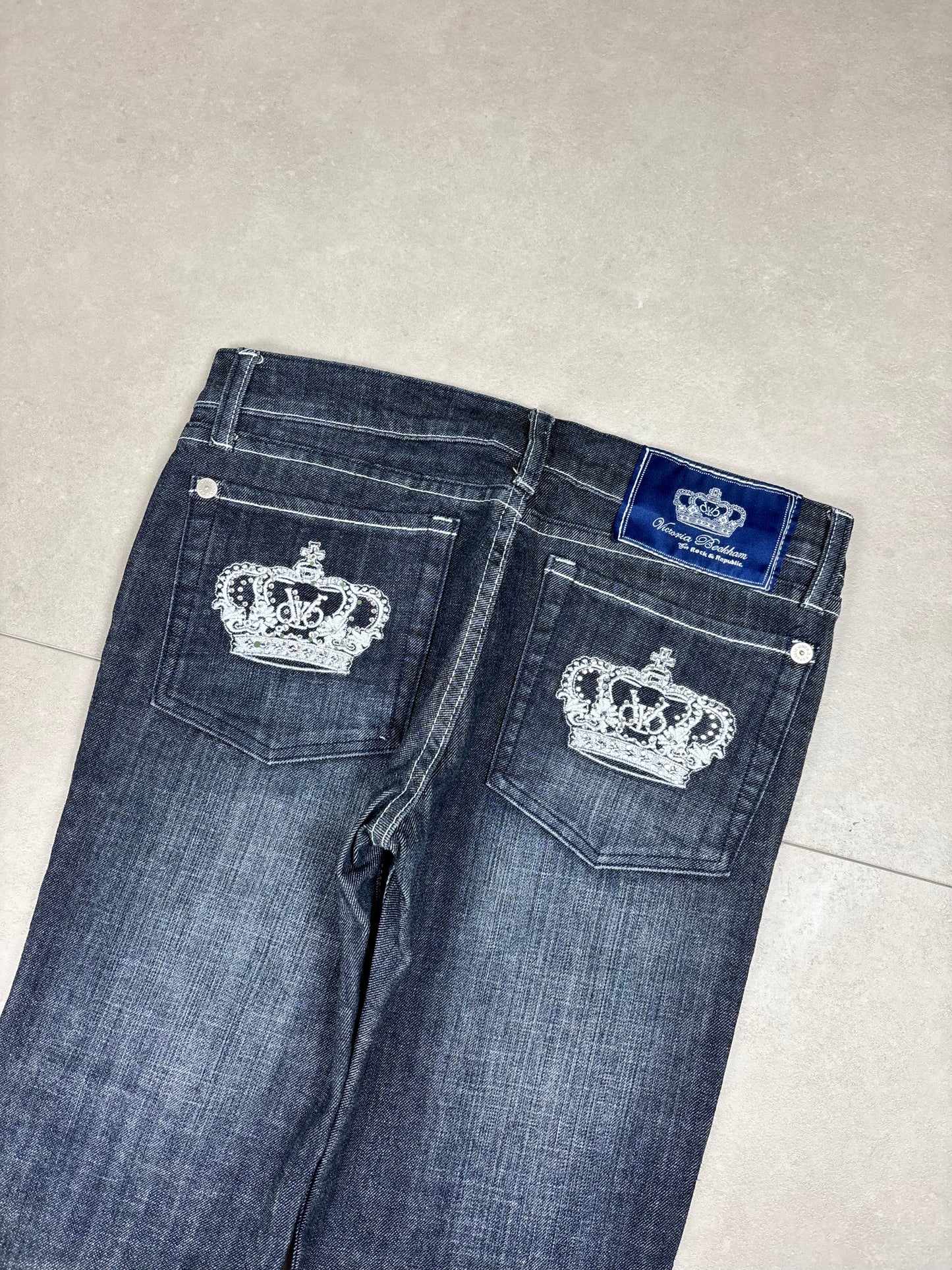 Victoria Beckham Low Waist Straight Leg Jeans · W30