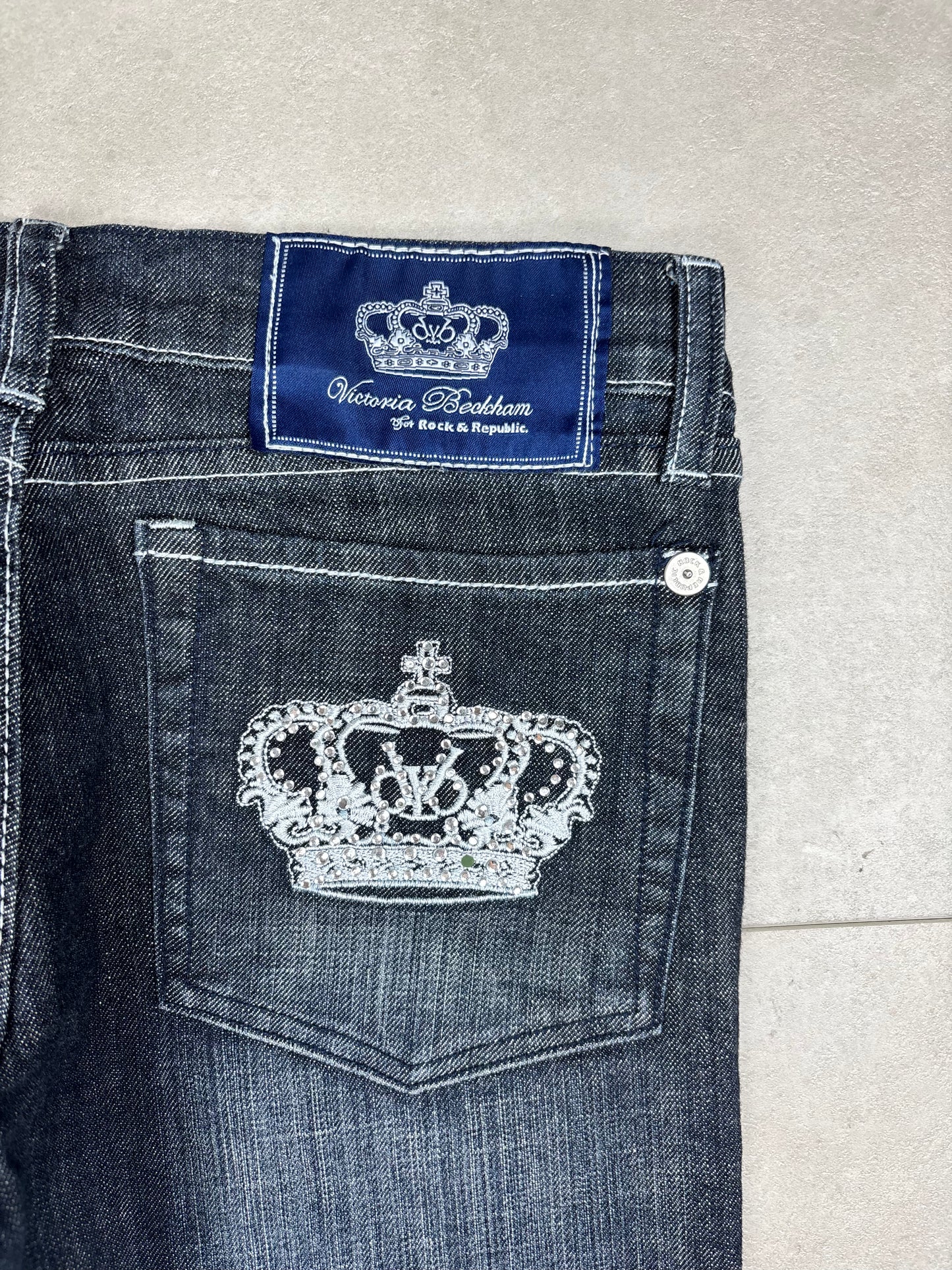 Victoria Beckham Low Waist Straight Leg Jeans · W30