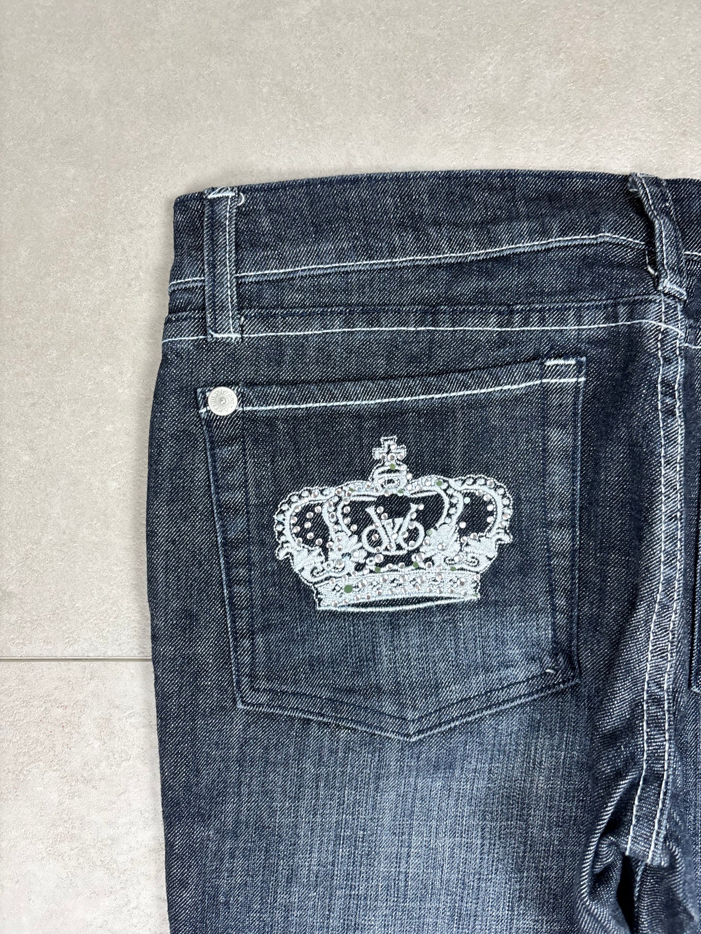 Victoria Beckham Low Waist Straight Leg Jeans · W30