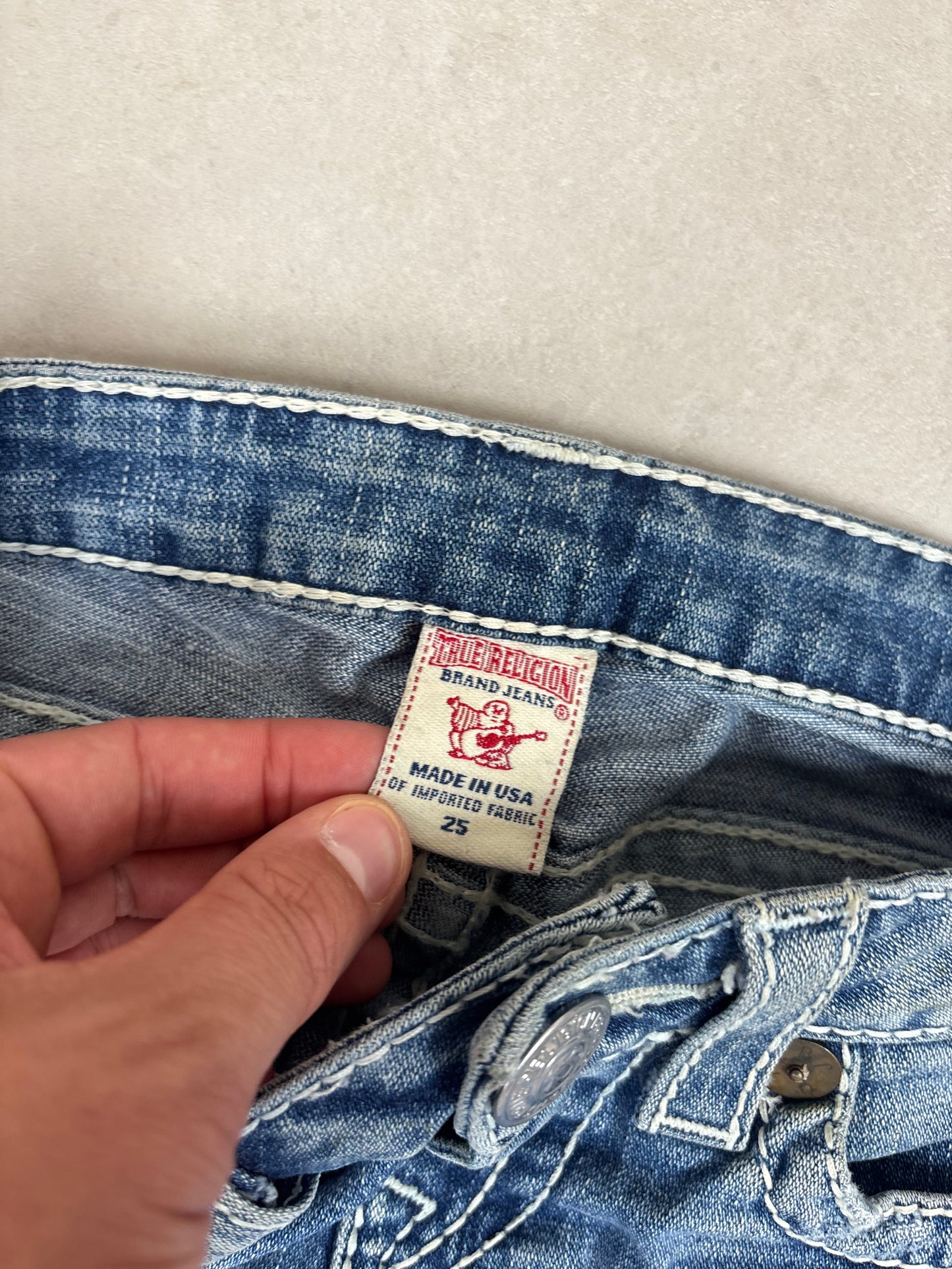True Religion Flare Low Waist Bootcut Jeans · W25