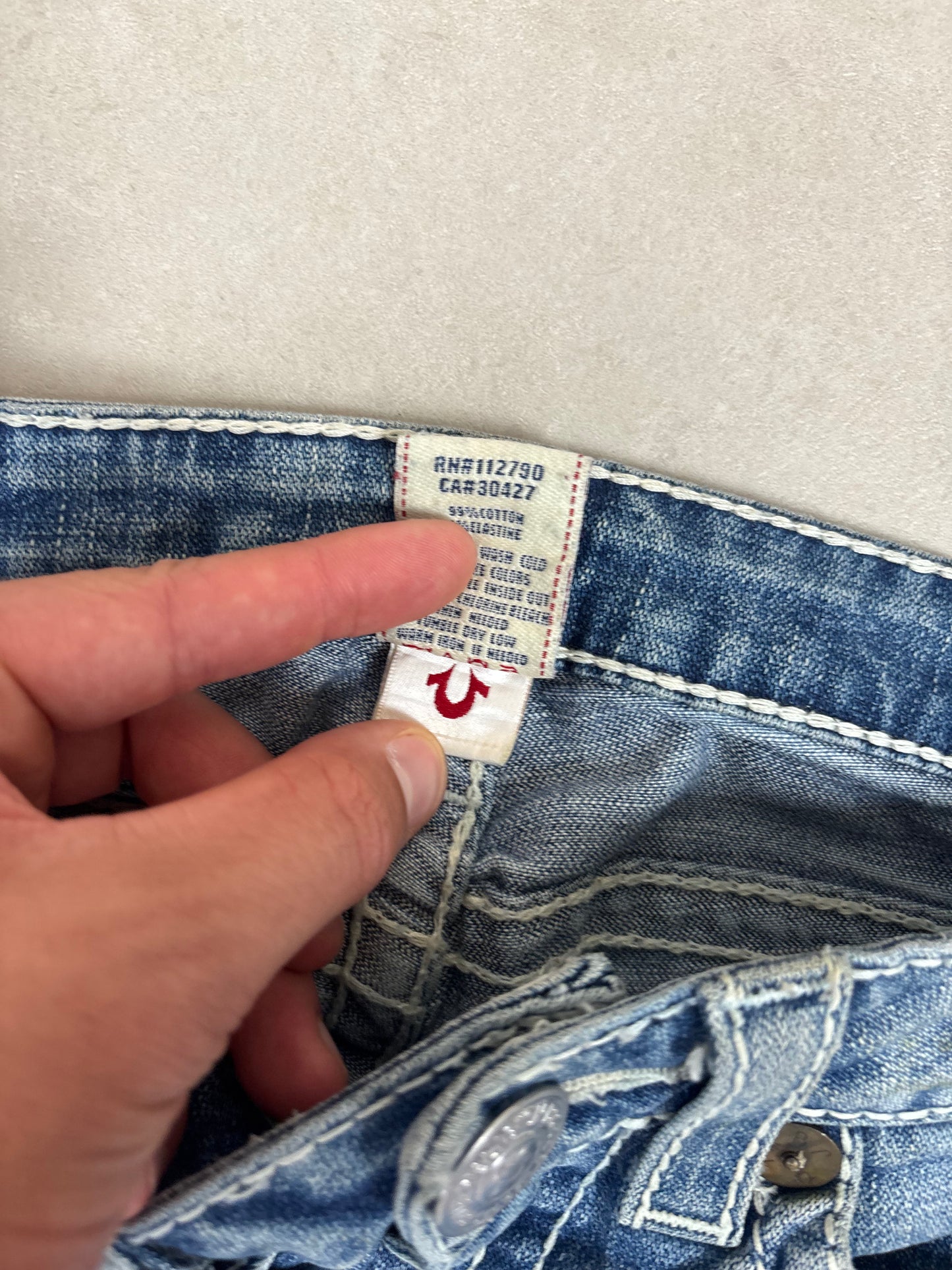 True Religion Flare Low Waist Bootcut Jeans · W25