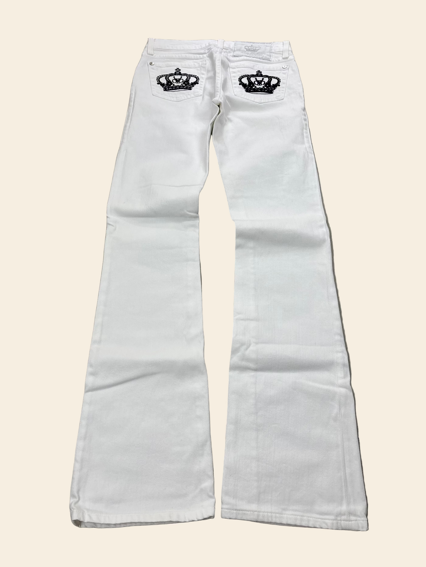 Victoria Beckham Low Waist Flared Jeans White · W26