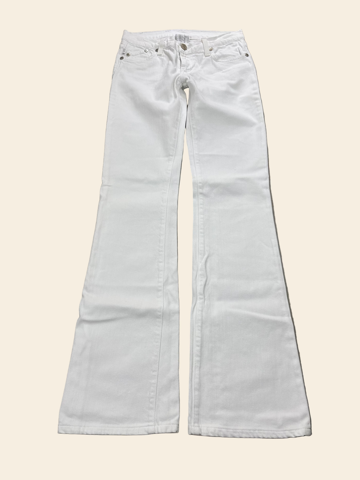 Victoria Beckham Low Waist Flared Jeans White · W26