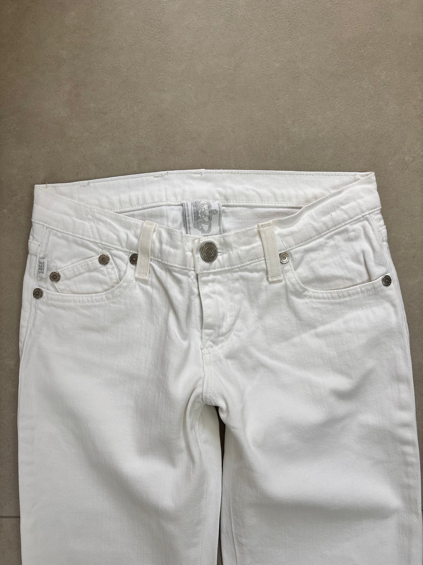 Victoria Beckham Low Waist Flared Jeans White · W26