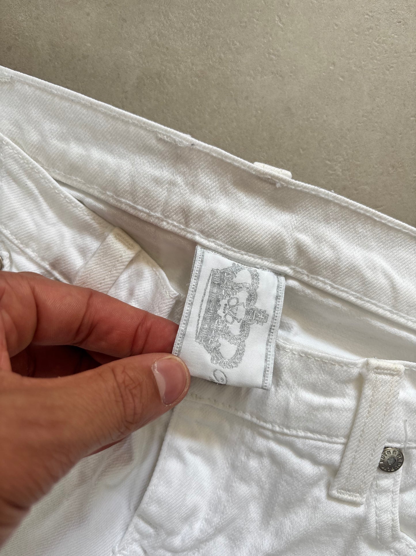 Victoria Beckham Low Waist Flared Jeans White · W26