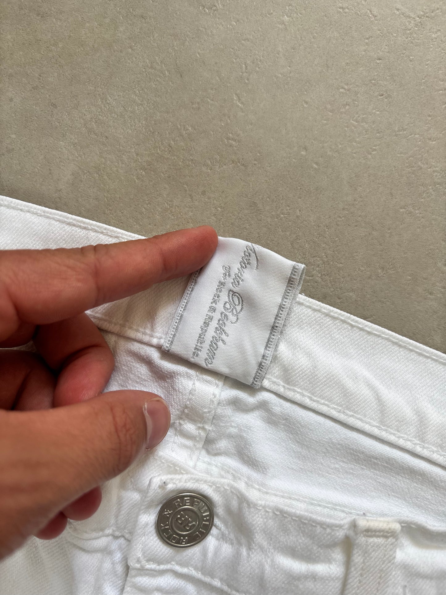 Victoria Beckham Low Waist Flared Jeans White · W26