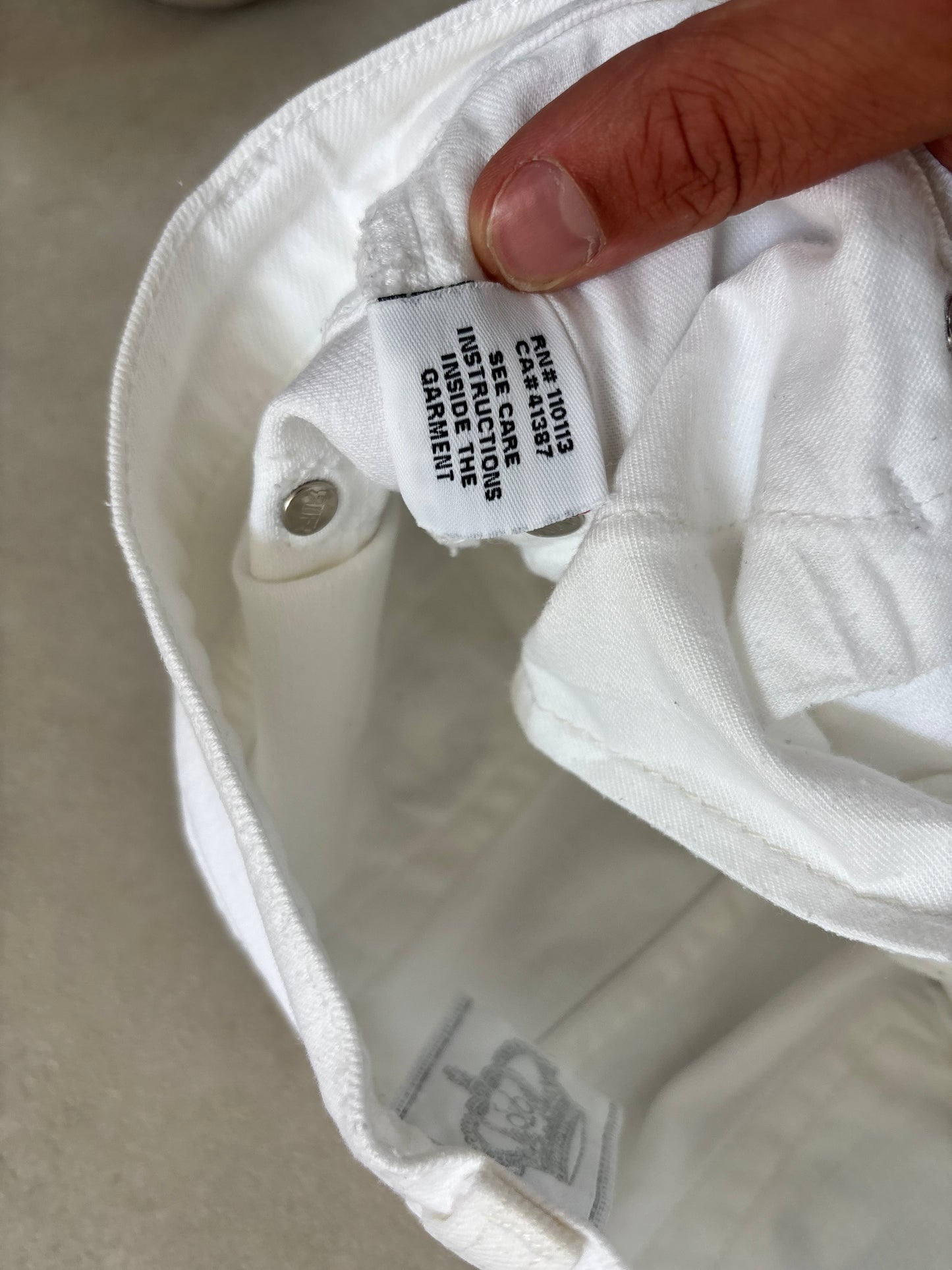 Victoria Beckham Low Waist Flared Jeans White · W26