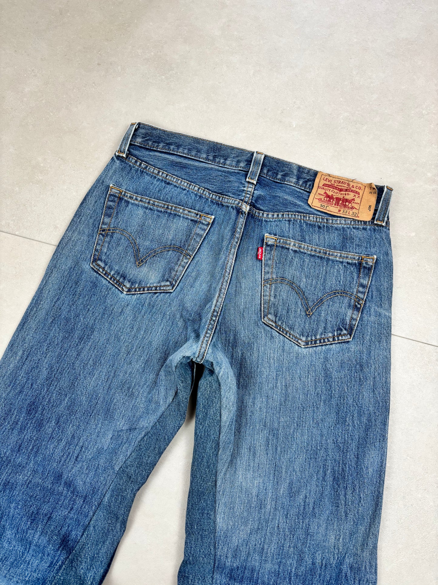 Levi's 501 Baggy Flared Jeans (Custom) · W33
