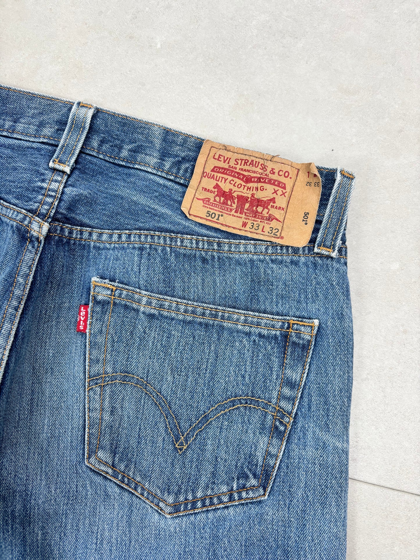Levi's 501 Baggy Flared Jeans (Custom) · W33