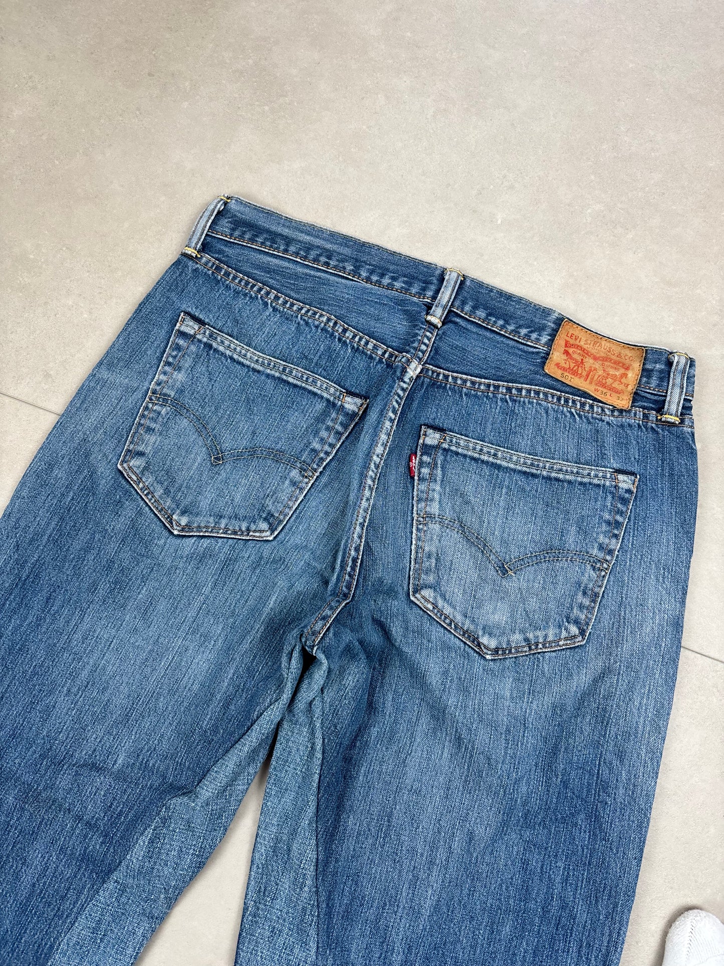 Levi's 501 Baggy Flared Jeans (Custom) · W34