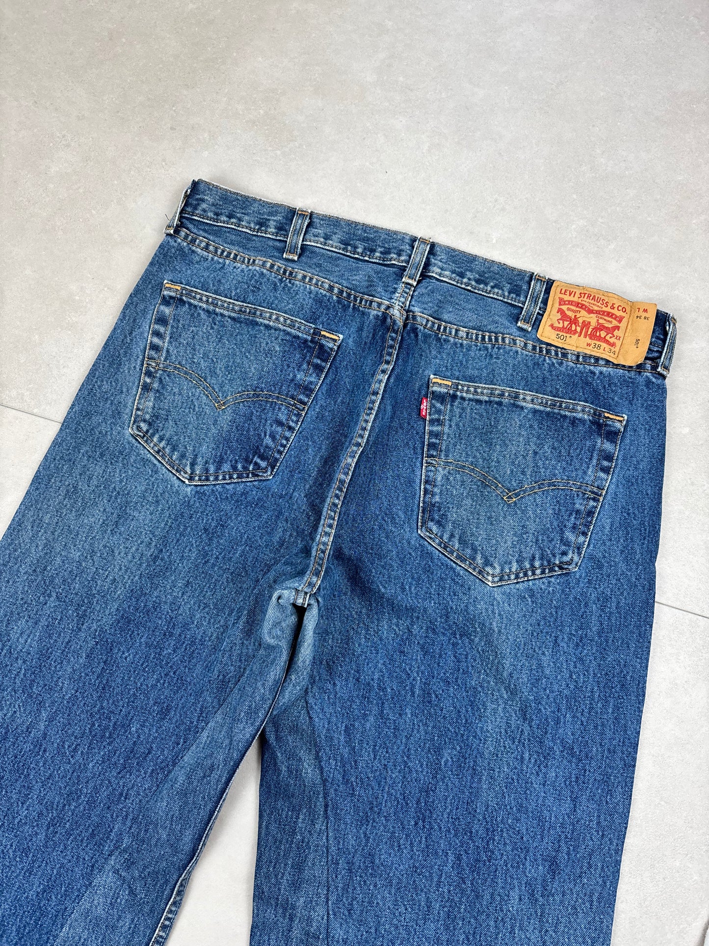 Levi's 501 Baggy Flared Jeans (Custom) · W38