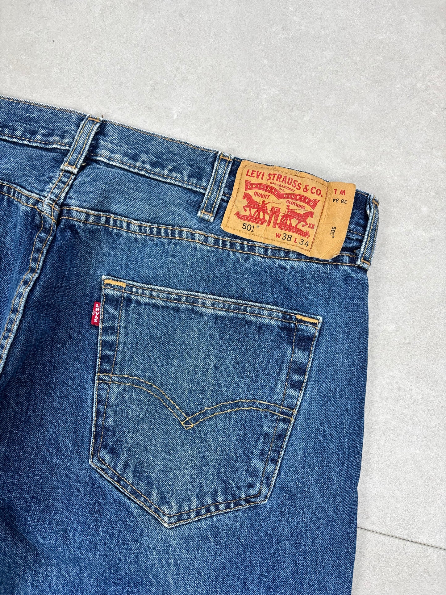 Levi's 501 Baggy Flared Jeans (Custom) · W38