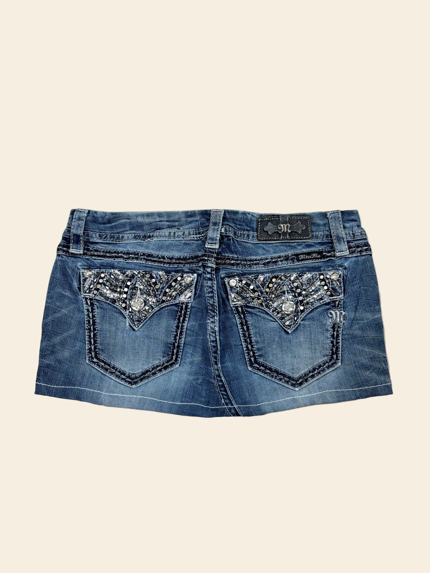 Miss Me Denim Mini Skirt · W31