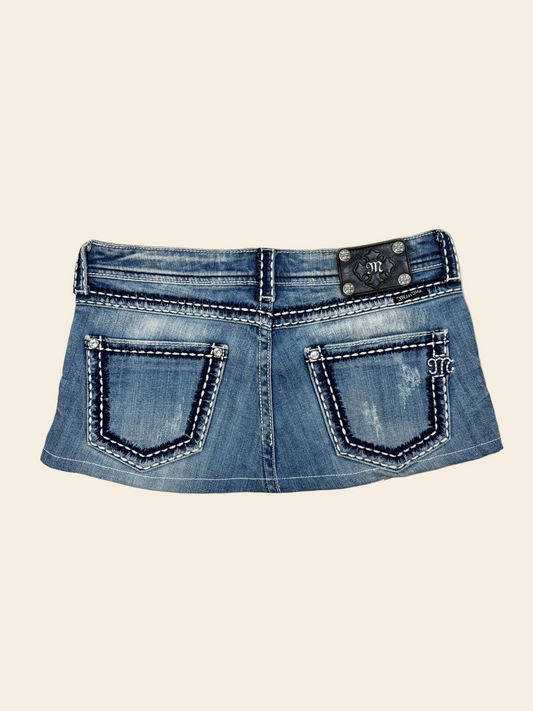 Miss Me Denim Mini Skirt · W27