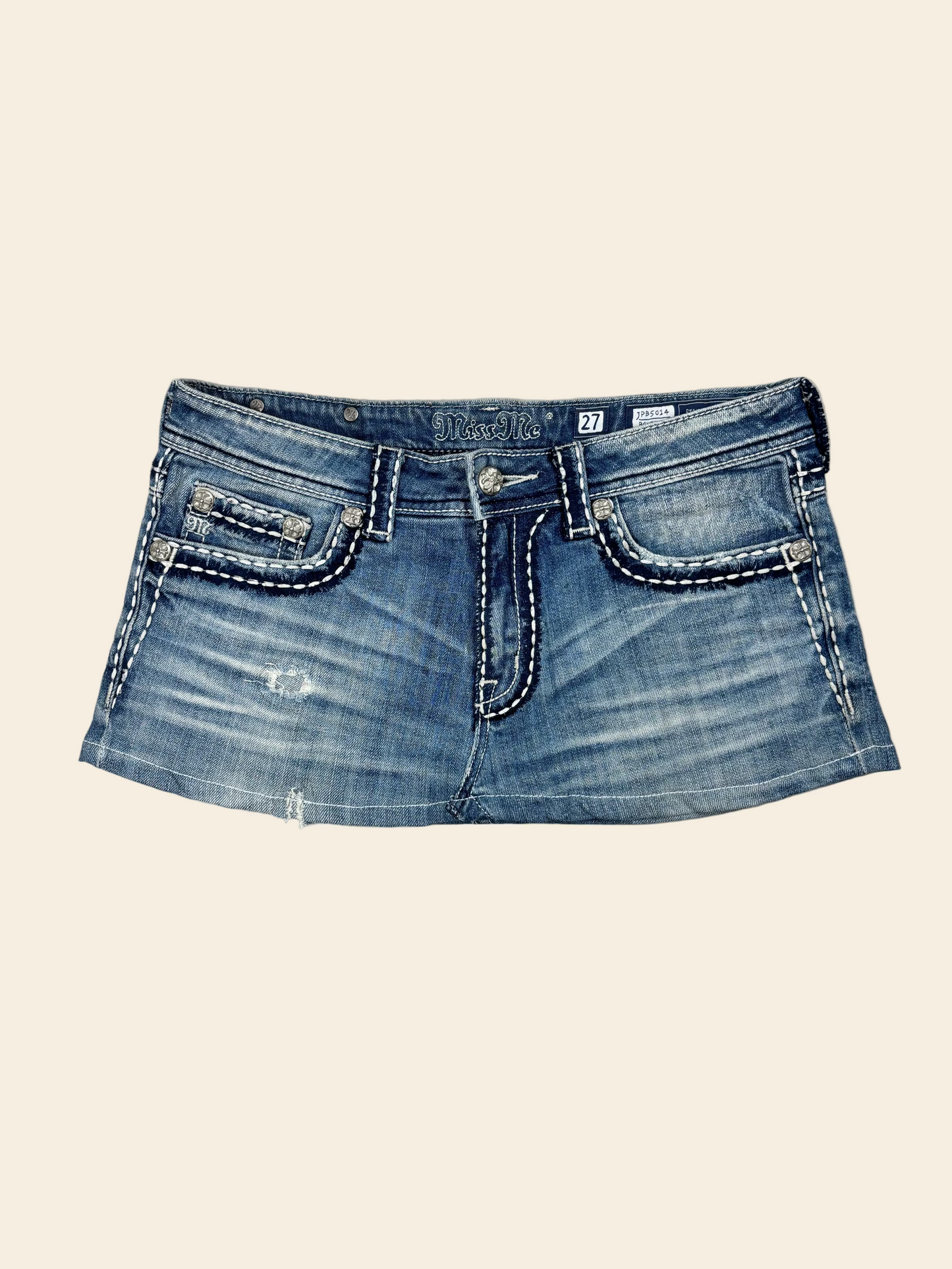 Miss Me Denim Mini Skirt · W27