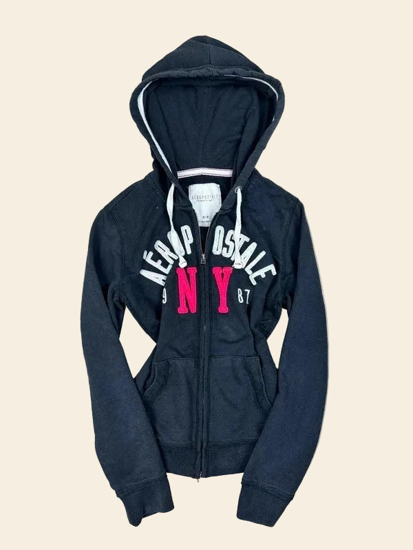 Aéropostale Zip-Hoodie Navy · M