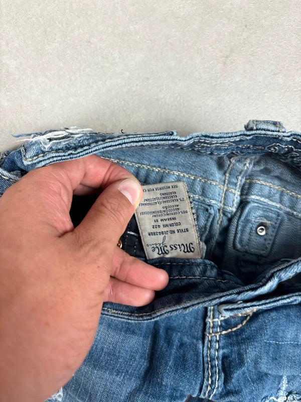 Miss Me Low Waist Bootcut Jeans Blau · W24