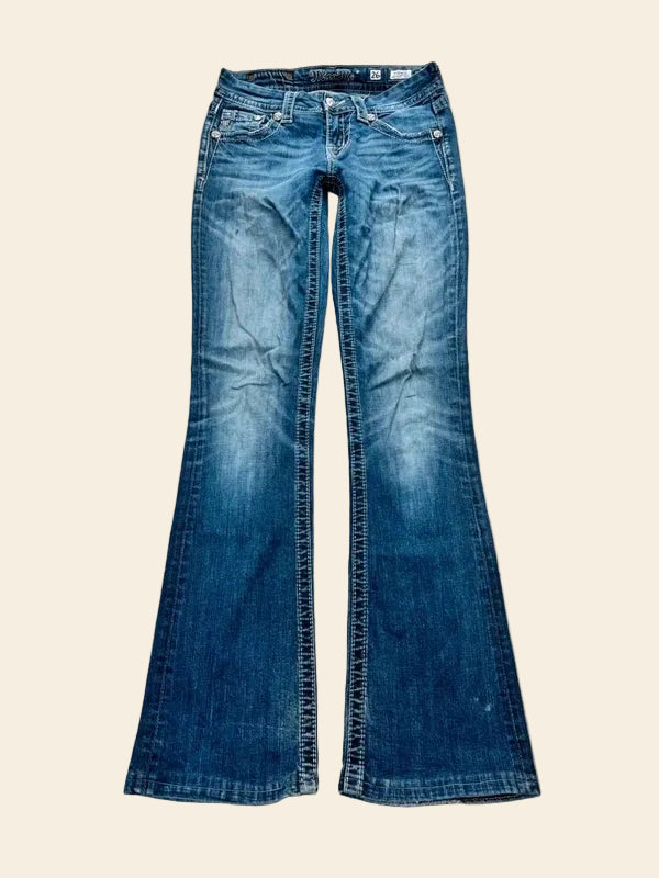 Miss Me Bootcut Jeans Blau · W26