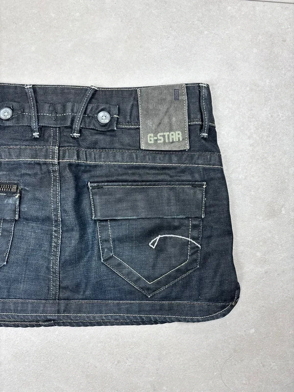 G-Star RAW Low Waist Denim Mini Skirt · W26