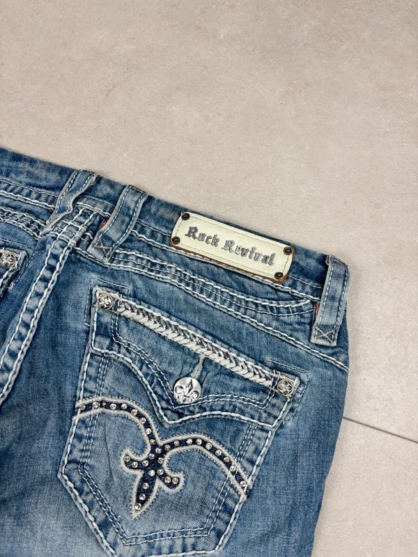 Rock Revival Bootcut Jeans Blau · W31