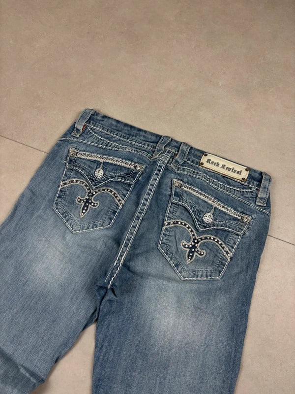 Rock Revival Bootcut Jeans Blau · W31