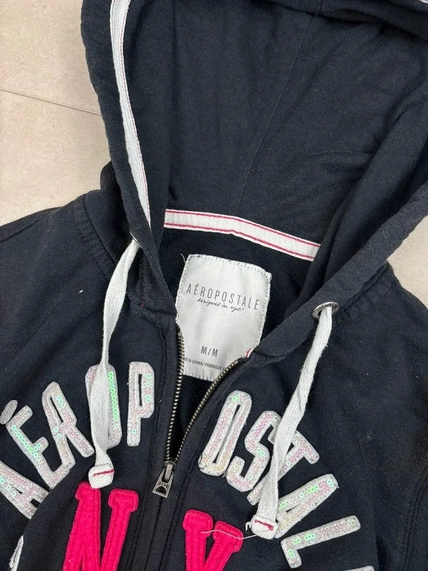 Aéropostale Zip-Hoodie Navy · M
